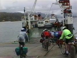 Boarding the ferry for Kyle at Kyleakin, Isle of Skye